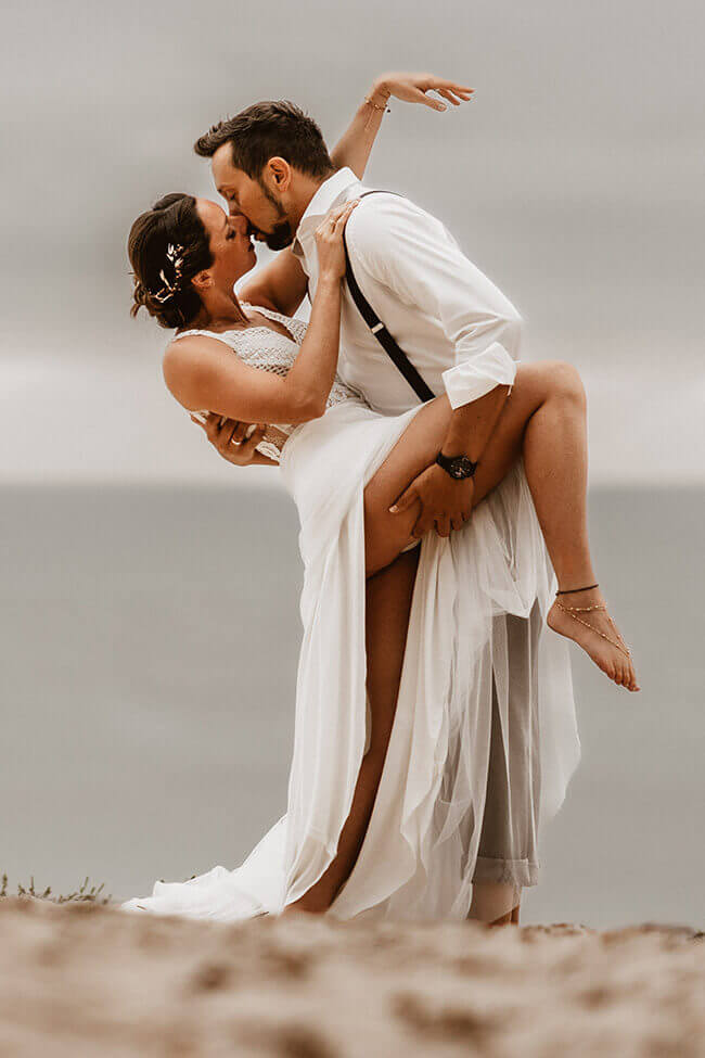 Hochzeit Brautpaar-Shooting auf Rügen